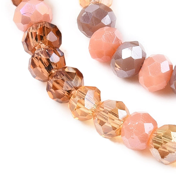 Glasschliffperle Abacus Pearl luster plated 2,5x2mm 350 Stück / Dose