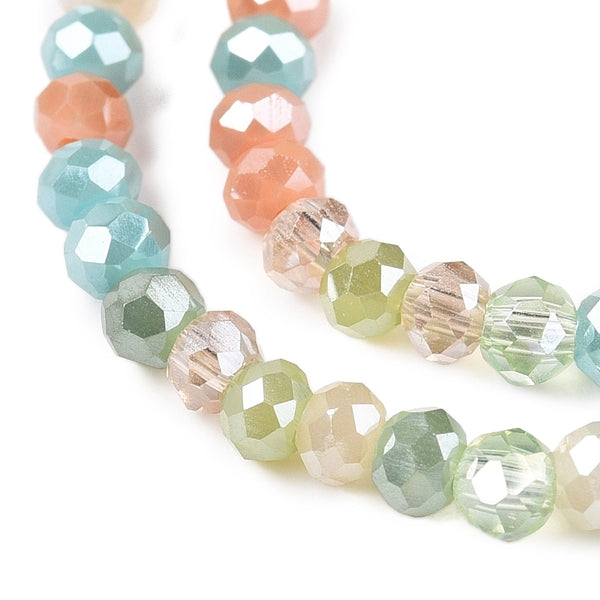 Glasschliffperle Abacus Pearl luster plated 2,5x2mm 350 Stück / Dose