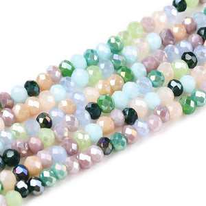 Glasschliffperle Abacus Pearl luster plated 2,5x2mm 350 Stück / Dose
