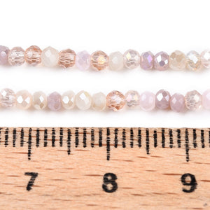 Glasschliffperle Abacus Pearl luster plated 2,5x2mm 350 Stück / Dose