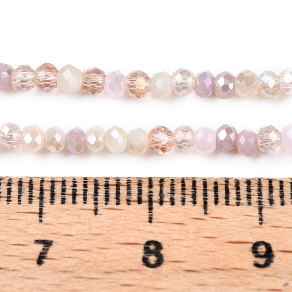 Glasschliffperle Abacus Pearl luster plated 2,5x2mm 350 Stück / Dose