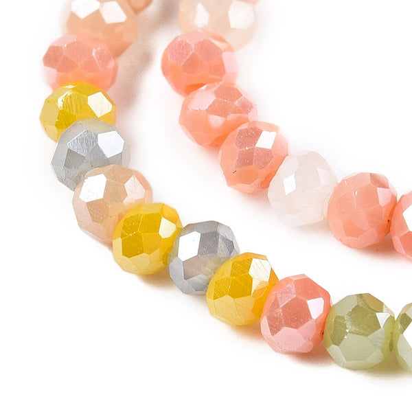 Glasschliffperle Abacus Pearl luster plated 2,5x2mm 350 Stück / Dose