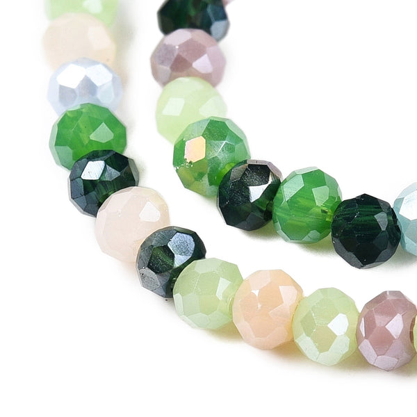 Glasschliffperle Abacus Pearl luster plated 2,5x2mm 350 Stück / Dose