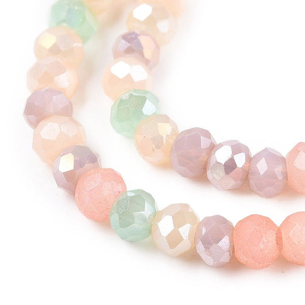 Glasschliffperle Abacus Pearl luster plated 2,5x2mm 350 Stück / Dose