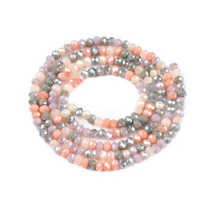 Glasschliffperle Abacus Pearl luster plated 2,5x2mm 350 Stück / Dose