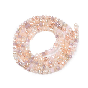 Glasschliffperle Abacus Pearl luster plated 2,5x2mm 350 Stück / Dose