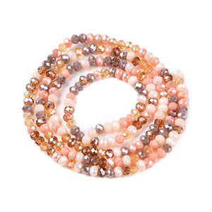 Glasschliffperle Abacus Pearl luster plated 2,5x2mm 350 Stück / Dose
