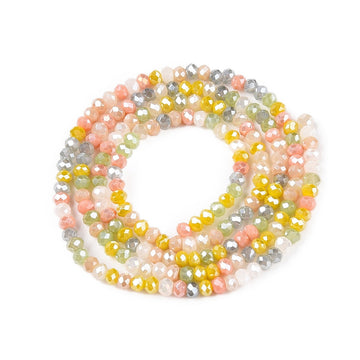 Glasschliffperle Abacus Pearl luster plated 2,5x2mm 350 Stück / Dose