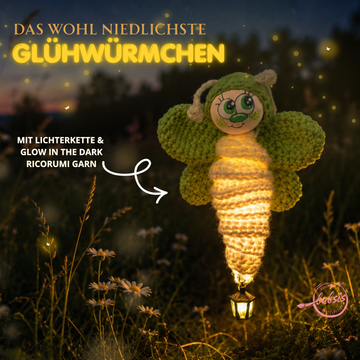 Häkel-Glühwürmchen Material-Set mit Anleitung