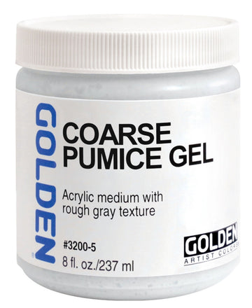 Golden Coarse Pumice Gel Acryl-Gelmedium 237ml