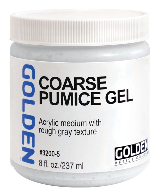Golden Coarse Pumice Gel Acryl-Gelmedium 237ml