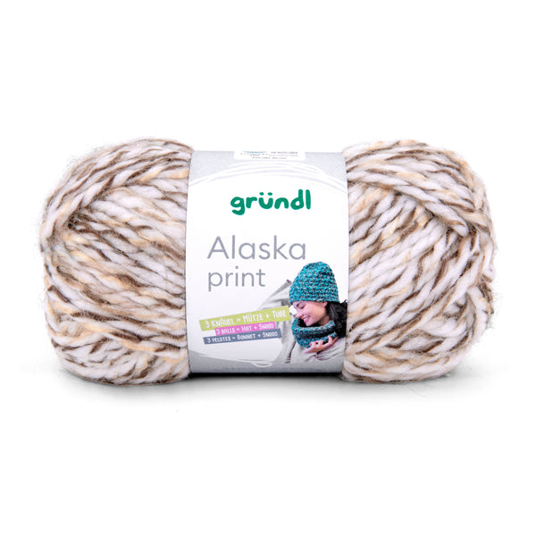 Gründl Alaska Print Wolle 80 % Polyacryl 20 % Wolle 100g 75m