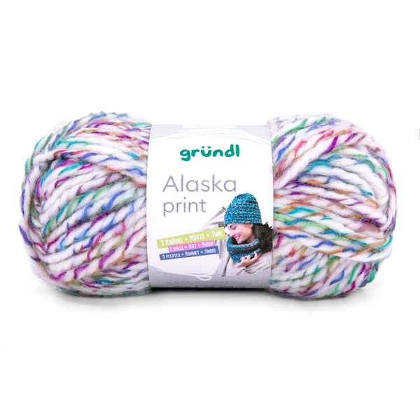 Gründl Alaska Print Wolle 80 % Polyacryl 20 % Wolle 100g 75m