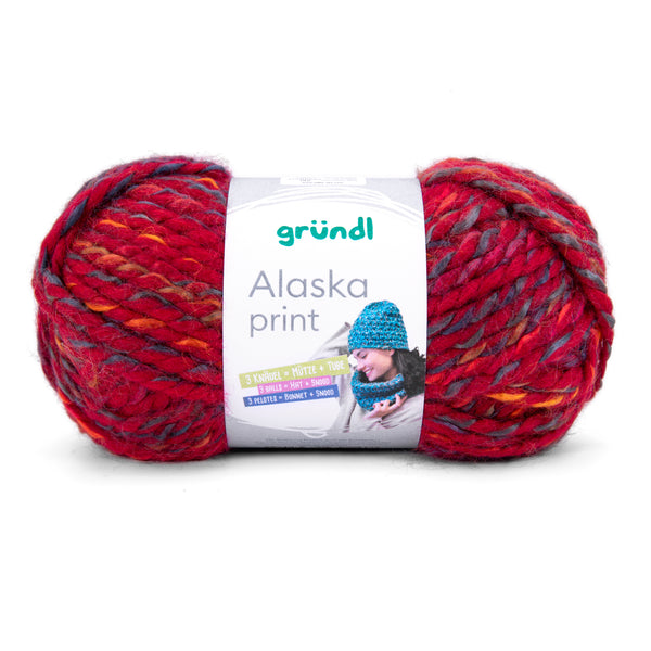 Gründl Alaska Print Wolle 80 % Polyacryl 20 % Wolle 100g 75m