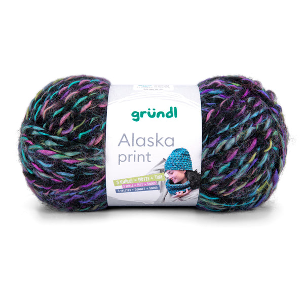 Gründl Alaska Print Wolle 80 % Polyacryl 20 % Wolle 100g 75m