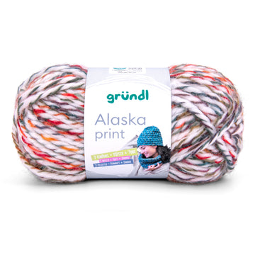 Gründl Alaska Print Wolle 80 % Polyacryl 20 % Wolle 100g 75m