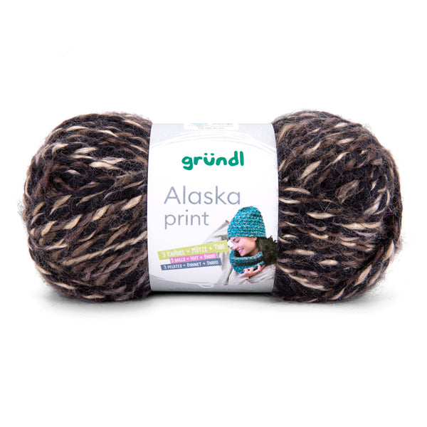 Gründl Alaska Print Wolle 80 % Polyacryl 20 % Wolle 100g 75m