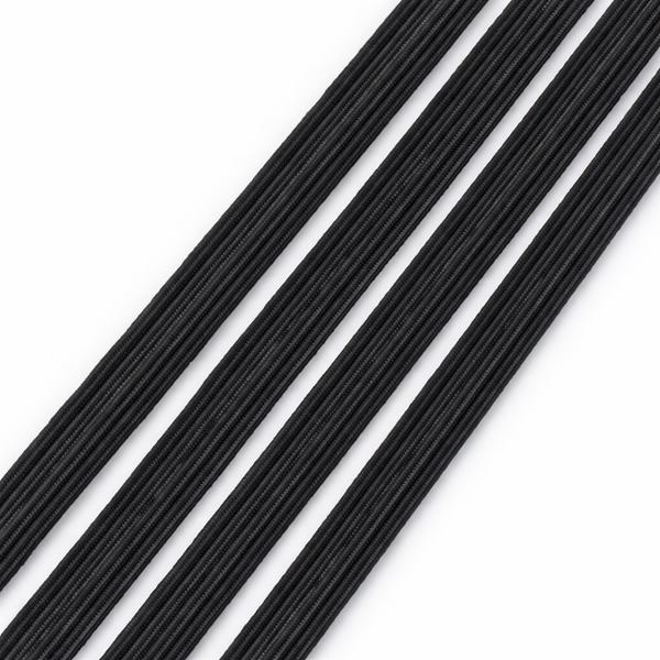 Gummiband 4mm flach 10m/Bund