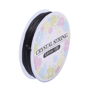 Gummifaden schwarz 0,8mm 10m 1 Rolle