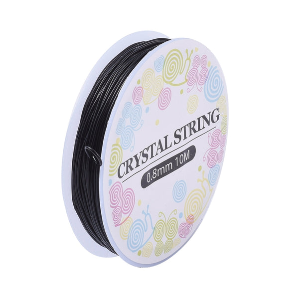Gummifaden schwarz 0,8mm 10m 1 Rolle
