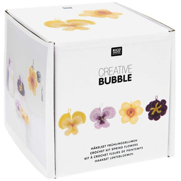 Häkelset Frühlingsblumen Bubble-Wolle