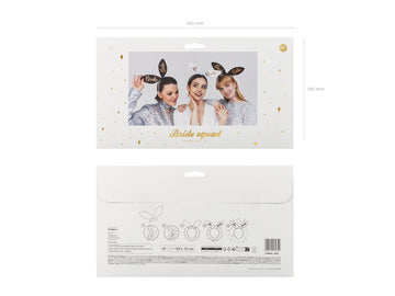 Haarreifen Bride Squad-Set  15 x 29cm 6 Stück