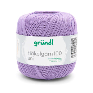 Gründl Häkelgarn 100 mercerisiert gasiert 100% Baumwolle 100g / 566m