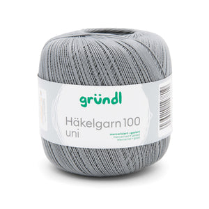 Gründl Häkelgarn 100 mercerisiert gasiert 100% Baumwolle 100g / 566m