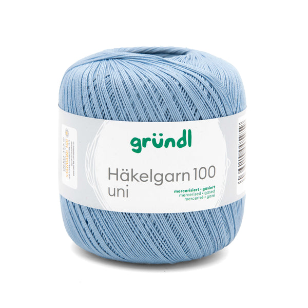 Gründl Häkelgarn 100 mercerisiert gasiert 100% Baumwolle 100g / 566m