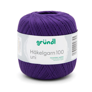 Gründl Häkelgarn 100 mercerisiert gasiert 100% Baumwolle 100g / 566m