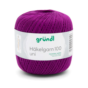 Gründl Häkelgarn 100 mercerisiert gasiert 100% Baumwolle 100g / 566m