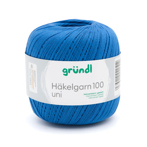 Gründl Häkelgarn 100 mercerisiert gasiert 100% Baumwolle 100g / 566m