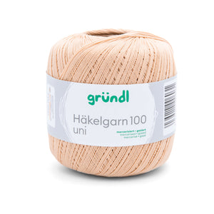 Gründl Häkelgarn 100 mercerisiert gasiert 100% Baumwolle 100g / 566m