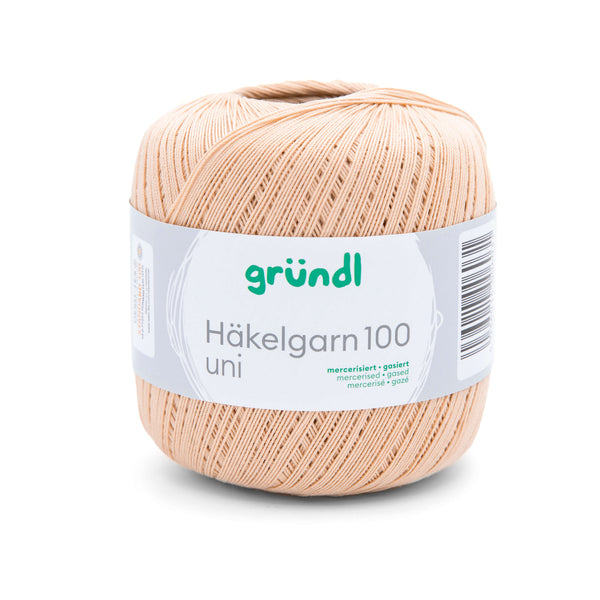 Gründl Häkelgarn 100 mercerisiert gasiert 100% Baumwolle 100g / 566m