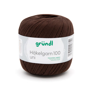 Gründl Häkelgarn 100 mercerisiert gasiert 100% Baumwolle 100g / 566m