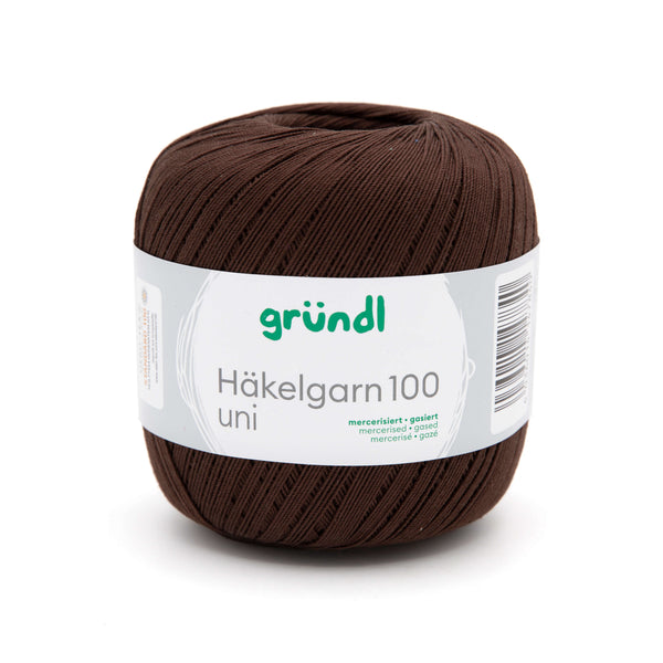 Gründl Häkelgarn 100 mercerisiert gasiert 100% Baumwolle 100g / 566m