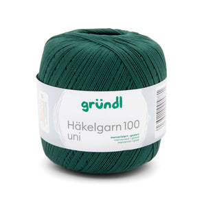 Gründl Häkelgarn 100 mercerisiert gasiert 100% Baumwolle 100g / 566m