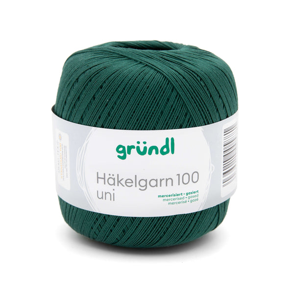 Gründl Häkelgarn 100 mercerisiert gasiert 100% Baumwolle 100g / 566m