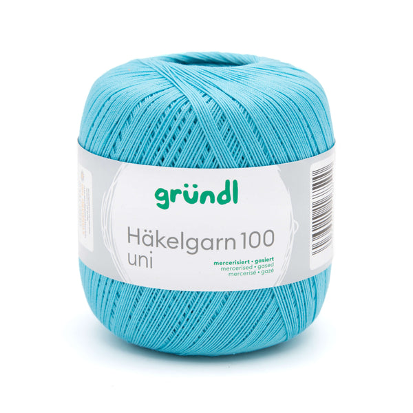 Gründl Häkelgarn 100 mercerisiert gasiert 100% Baumwolle 100g / 566m