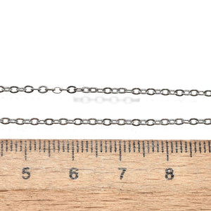 Halskette Edelstahl 304 mit Karabinerverschluss silberfarben 44cm
