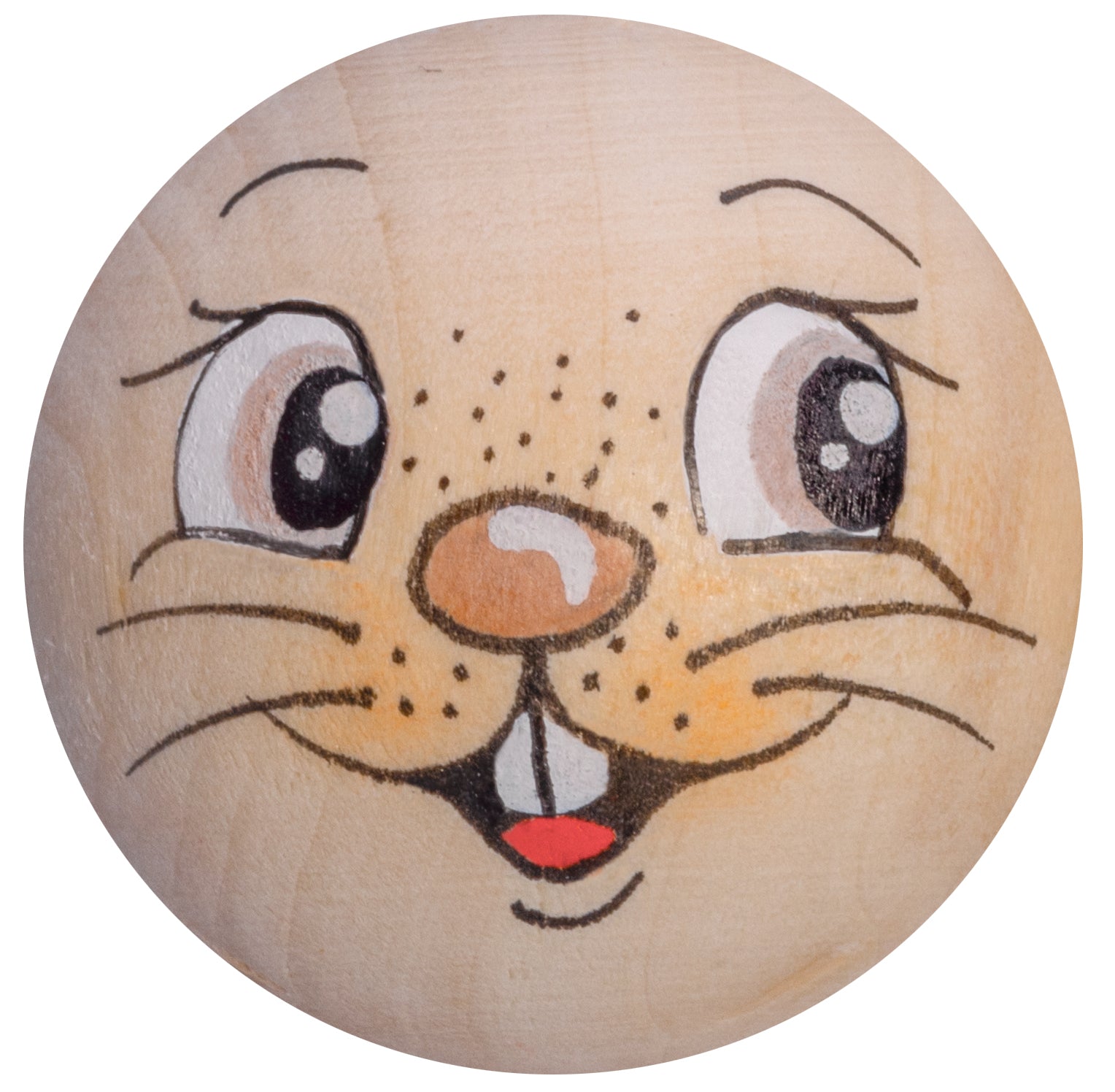 Handbemaltes Holzköpfchen Hoppler Hase