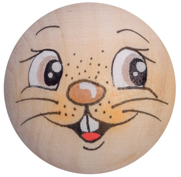 Handbemaltes Holzköpfchen Hoppler Hase