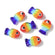 Handgefertigte Glasperlen Fisch bunt 20x13x9mm Loch: 1,4mm 1 Stück