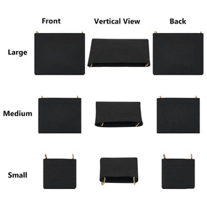 Handtascheneinsatz Organizer Set Filz schwarz 3 Größen / Set