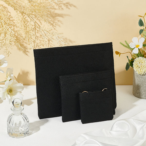 Handtascheneinsatz Organizer Set Filz schwarz 3 Größen / Set