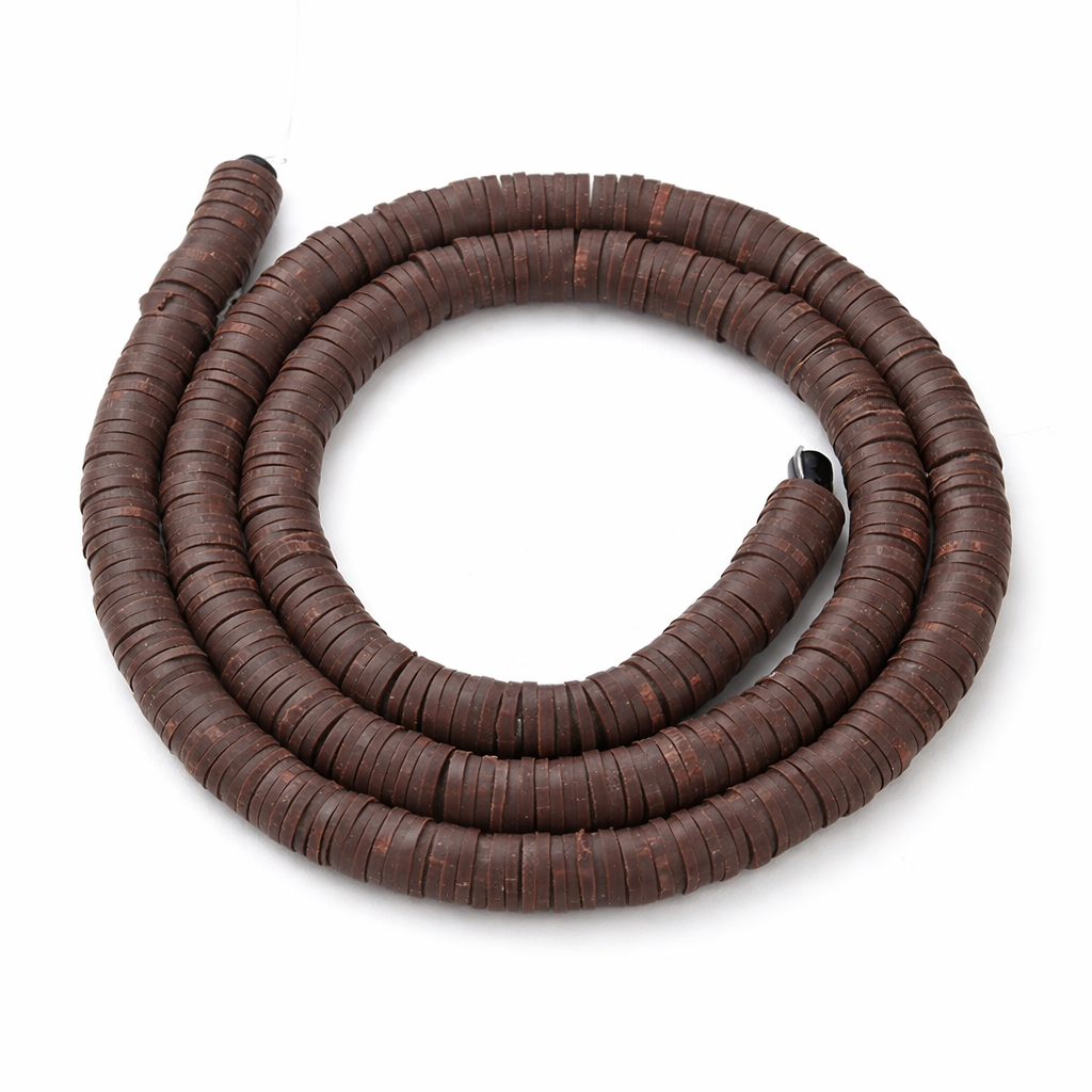 Heishi-Perlen Polymerclay Perlenscheiben 6x1mm 380-400Stk / Strang