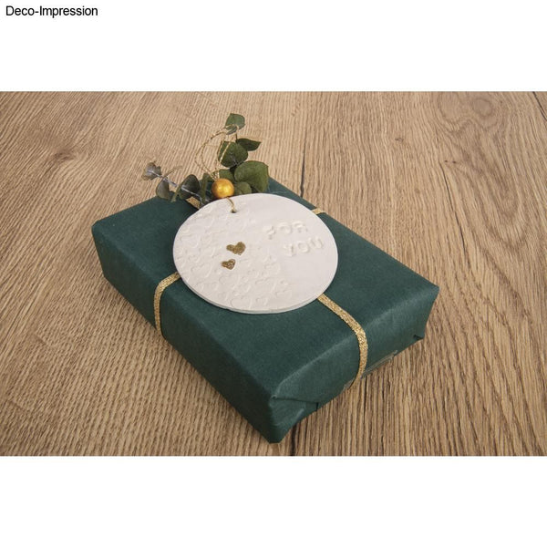 Holz Motivmuster Roller Love FSC 100% 11x1,5cm 3 Stück / SB-Beutel