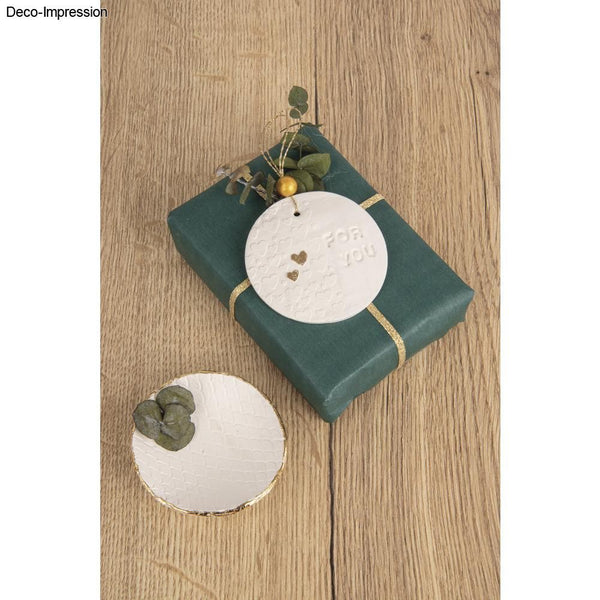 Holz Motivmuster Roller Love FSC 100% 11x1,5cm 3 Stück / SB-Beutel