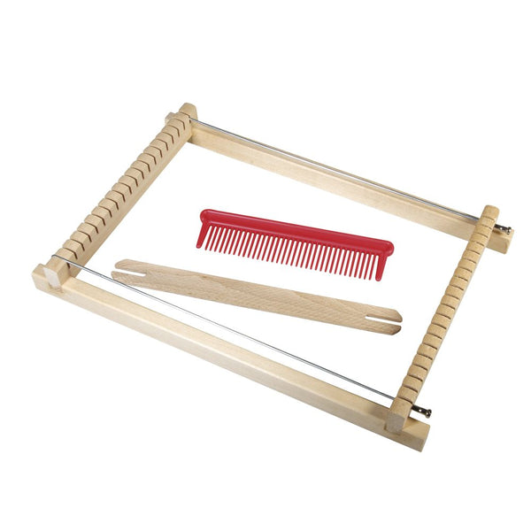 Holz Kinder-Webrahmen 18,5x29cm Webbreite 16,5cm