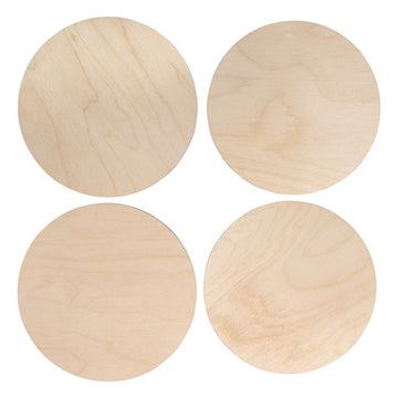 Holzplatten Set L natur FSC Mix Credit ø15-15,5cm Stärke 4mm 4 Stück
